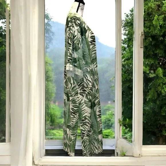 Ripcurl Waterfall Front Kimono Tropical Beach Cover Up Size Small - Picture 4 of 11